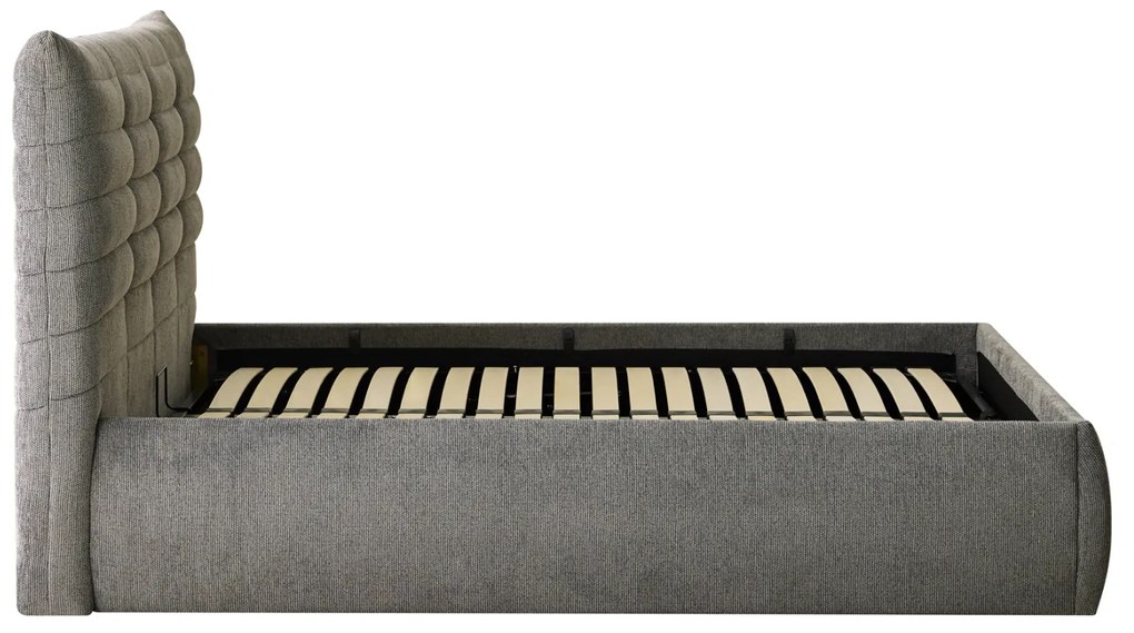 ΚΡΕΒΑΤΙ ΔΙΠΛΟ SANDRA HM732.01 ΓΚΡΙ ΥΦΑΣΜΑ & ΑΠΟΘΗΚΕΥΤΙΚΟΣ ΧΩΡΟΣ ΓΙΑ ΣΤΡΩΜΑ 160x200εκ