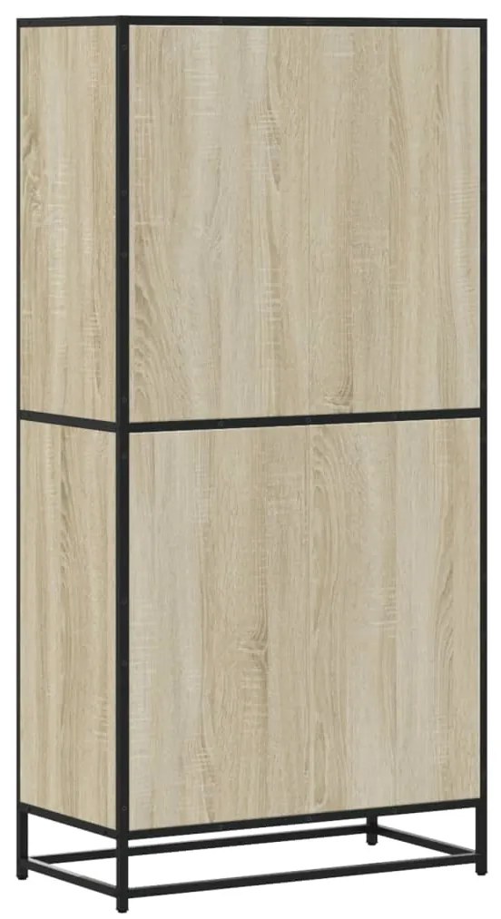 vidaXL Highboard Sonoma Oak 68x35x139 cm Κατασκευασμένο ξύλο