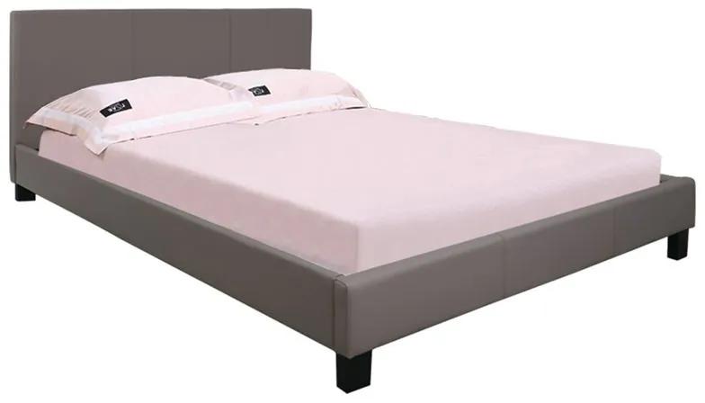 WILTON Κρεβάτι Διπλό για στρώμα 160x200cm, PU Απόχρωση Cappuccino