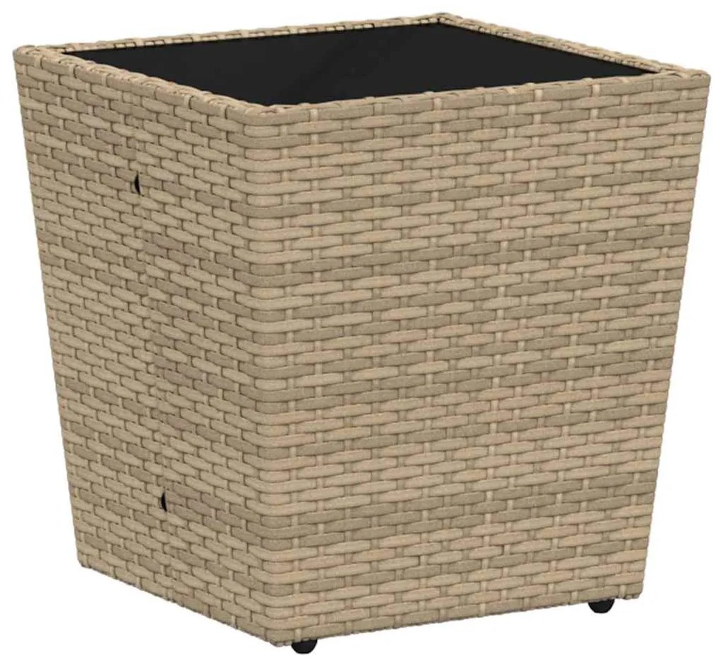 vidaXL Σετ Μπιστρό Κήπου 3 pcs Μπεζ συνθετικό ρατάν