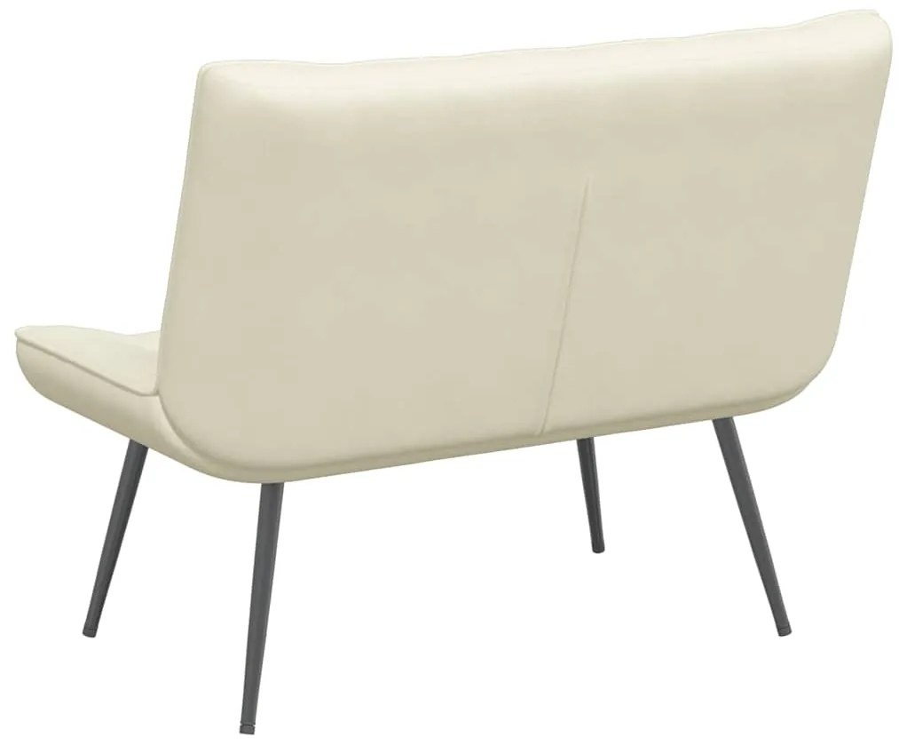 vidaXL Πάγκος Κρεμ 110x74x84 εκ. Βελούδινος