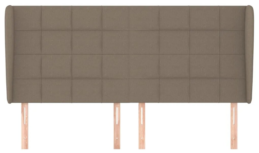 vidaXL Κεφαλάρι με Πτερύγια Taupe 183x23x118/128 εκ. Υφασμάτινο