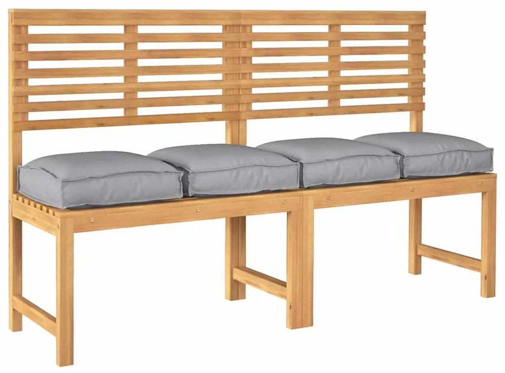 vidaXL Μαξιλάρι 4 pcs Γκρι 40 x 40 x 8 εκ. Ύφασμα Όξφορντ