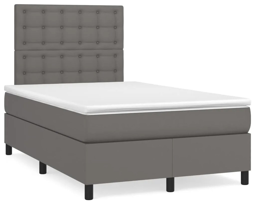 ΚΡΕΒΑΤΙ BOXSPRING ΜΕ ΣΤΡΩΜΑ ΓΚΡΙ 120X200ΕΚ. ΑΠΟ ΣΥΝΘΕΤΙΚΟ ΔΕΡΜΑ 3142837