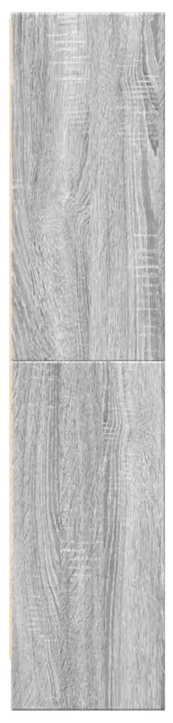 vidaXL Βιβλιοθήκη Γκρι Sonoma 60x24x109 εκ. από Επεξεργ. Ξύλο