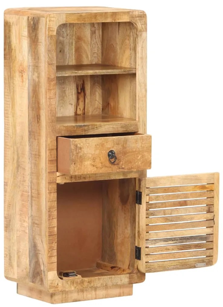 vidaXL Ντουλάπι με Συρτάρι/Ράφια 45x32x110 εκ. Ακατέργαστο Ξύλο Μάνγκο