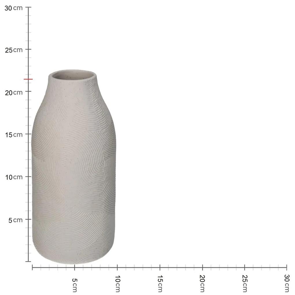 Βάζο Λευκό Πορσελάνη 9.9x9.9x21.4cm