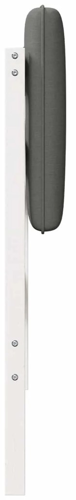 vidaXL Ταπετσαρισμένο κεφαλάρι Λευκό και Ανοιχτό Γκρι 100 cm