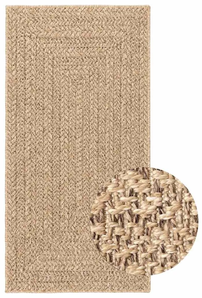 vidaXL Χαλί ZIZUR Όψη Γιούτας Εσωτ. &amp; Εξωτ. Χώρου 100x200 εκ.