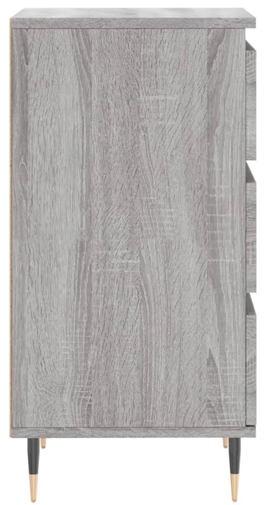 vidaXL Συρταριέρα Γκρι Sonoma 40 x 35 x 70 εκ. από Επεξεργασμένο Ξύλο