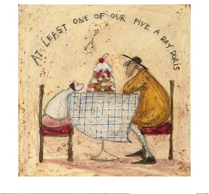 Εκτύπωση τέχνης Sam Toft - At Least One of Our Five A Day Doris