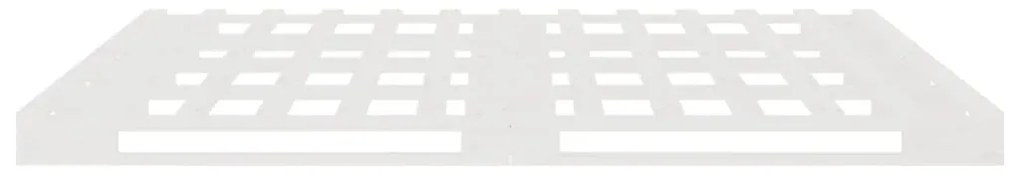 vidaXL Κρεβάτι από Παλέτες Λευκό 140 x 200 εκ. από Μασίφ Ξύλο Πεύκου