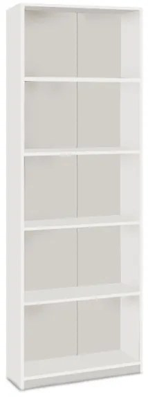Βιβλιοθήκη μελαμίνης Max Megapap σε λευκό 58x23x170εκ. GP009-0036-GP009-0036-Λευκό GP009-0036