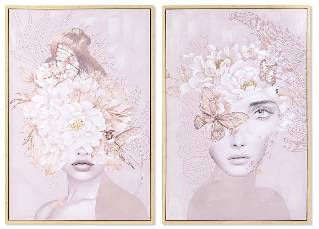Καμβάς DKD Home Decor πολυστερίνη Καμβάς 80 x 4 x 120 cm 80 x 3,7 x 120 cm
