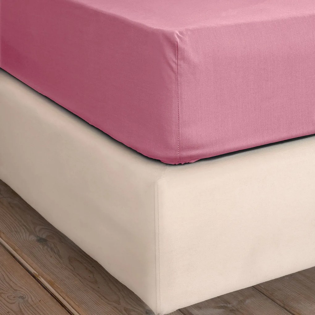 Σεντόνι King Size Επίπεδο (270x280) Nima Unicolors SS24 Ροζ