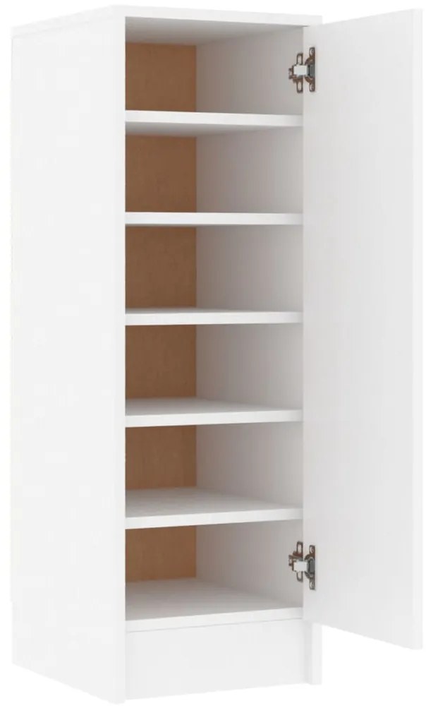 vidaXL Παπουτσοθήκη Λευκή 32 x 35 x 92 εκ. από Επεξ. Ξύλο