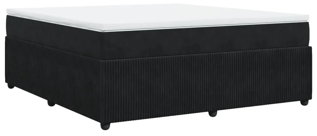 ΚΡΕΒΑΤΙ BOXSPRING ΜΕ ΣΤΡΩΜΑ ΜΑΥΡΟ 180X200 ΕΚ. ΒΕΛΟΥΔΙΝΟ 3285658