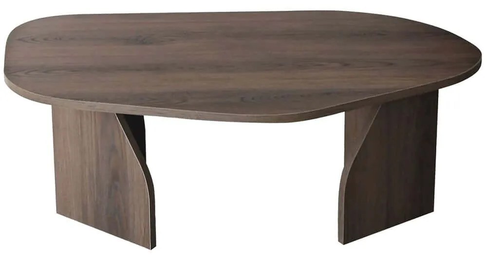 Τραπέζι Σαλονιού Rock 552NOS2569 105x65x35cm Walnut