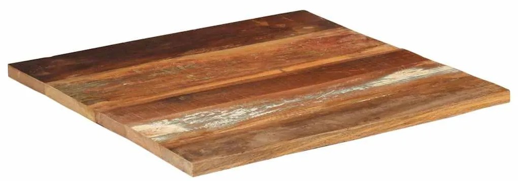 vidaXL Επιφάνεια Τραπεζιού Τετρ. 70x70 εκ. 25-27 χιλ. Μασίφ Ανακ. Ξύλο