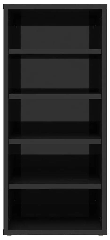 vidaXL Παπουτσοθήκες 2 τεμ. Γυαλιστερό Μαύρο 31,5x35x70εκ. Μοριοσανίδα