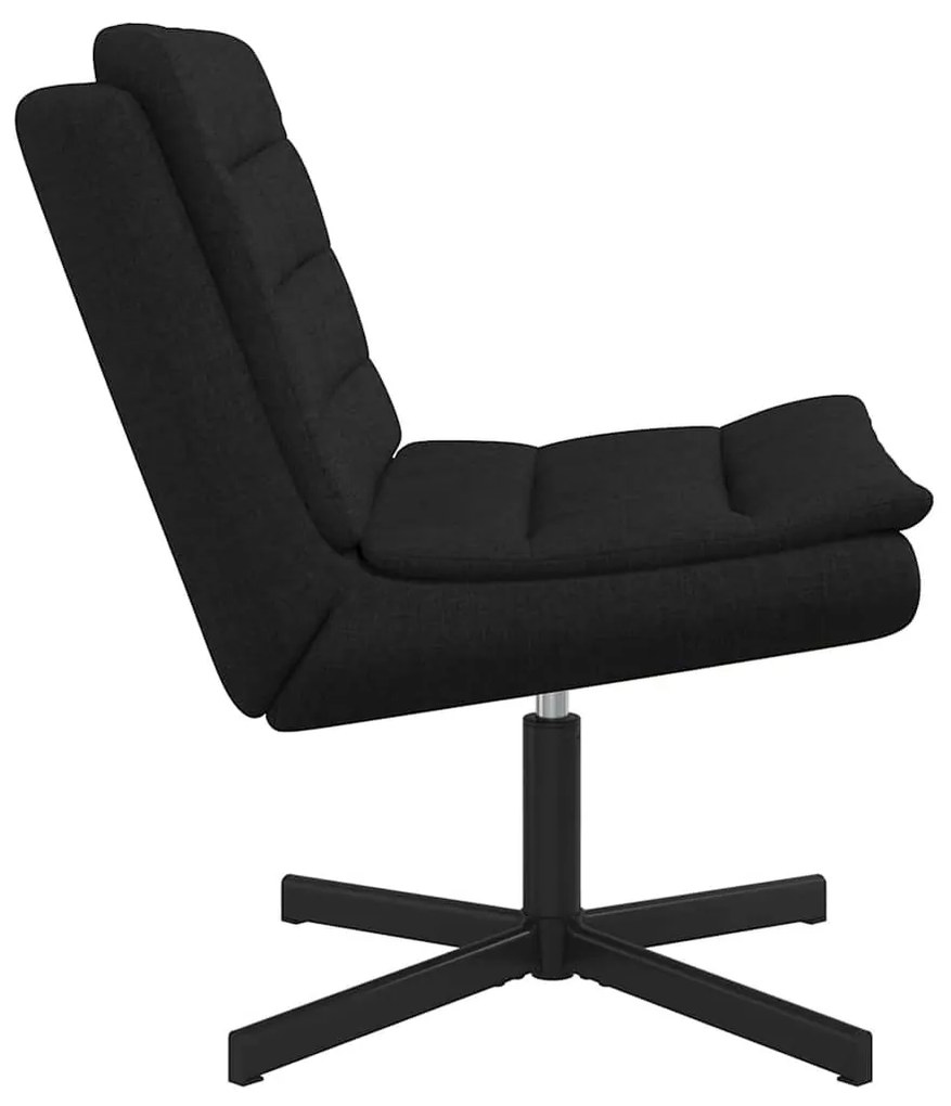 vidaXL Περιστρεφόμενη καρέκλα Μαύρο 63 x 75 x 76 εκ ύφασμα