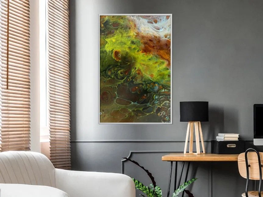 Αφίσα - Turbulent Green - 20x30 - Χρυσό - Χωρίς πασπαρτού