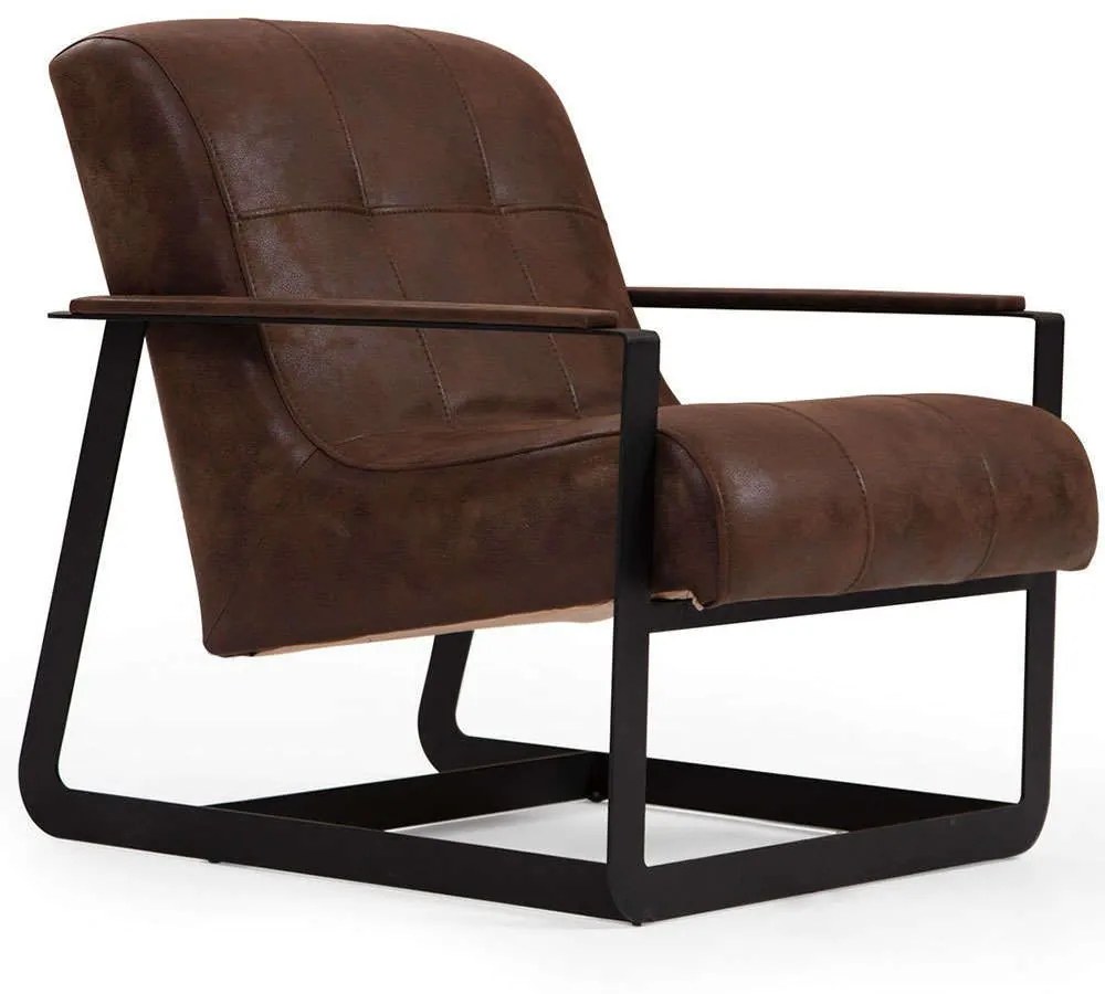 Πολυθρόνα Darius 560ARE1726 74x87x80cm Brown