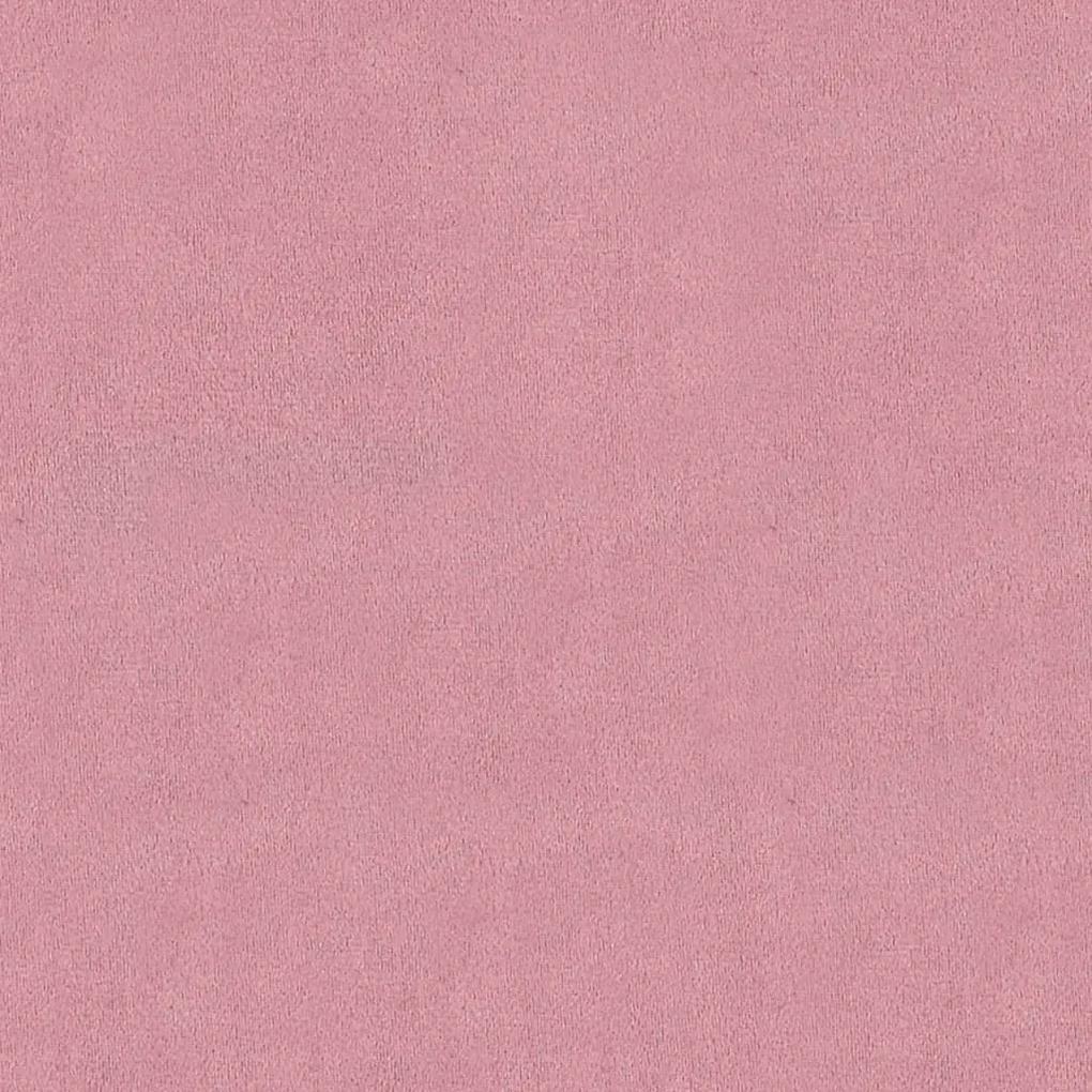 Πάγκος Ροζ 110x45x60 εκ. Βελούδινος - Ροζ