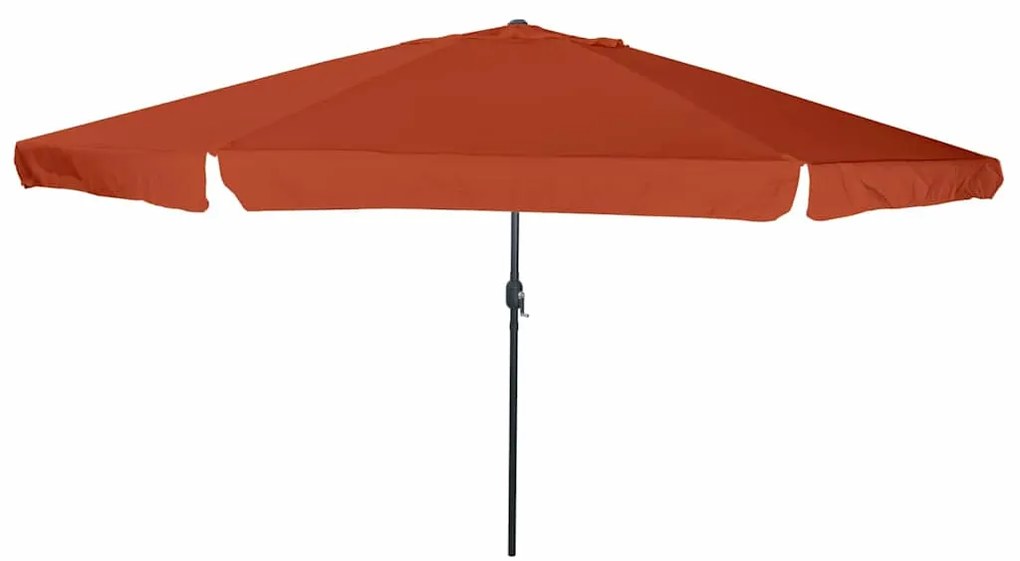 vidaXL Ομπρέλα Κήπου ø395x245 cm Καμένο Πορτοκαλί