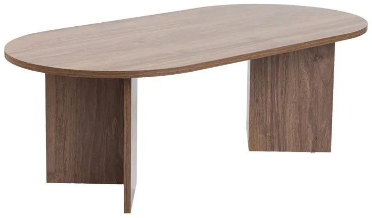 Τραπέζι σαλονιού Tabletod pakoworld σε καρυδί απόχρωση 119x60x40εκ