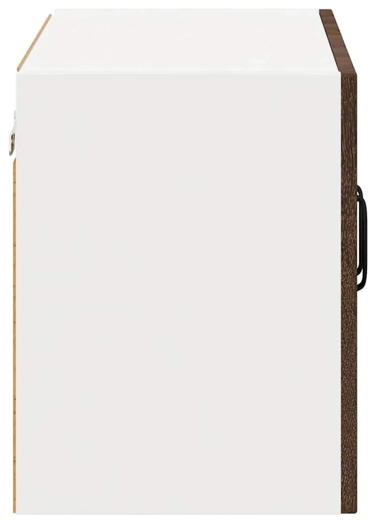 vidaXL Κρεμαστό ντουλάπι κουζίνας Επιτοίχιο Καφέ δρυς 60 x 31 x 40 εκ