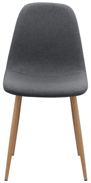 Καρέκλα τραπεζαρίας Iris Megapap γκρι ύφασμα - μεταλλικό φυσικό πόδι 43x50x85εκ.