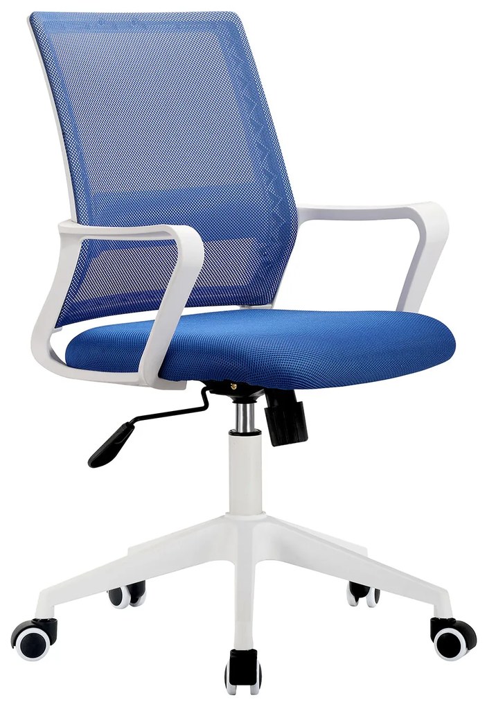 Καρέκλα Γραφείου Addie Μπλε 59 x 61 x 90-100, Χρώμα: Μπλε, Υλικό: Πολυκαρβονικό, Mesh