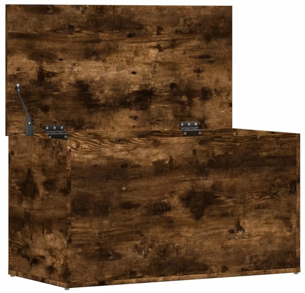 vidaXL Μπαούλο Αποθήκευσης Καπνιστή Δρυς 84x42x46 εκ. Επεξεργ. Ξύλο