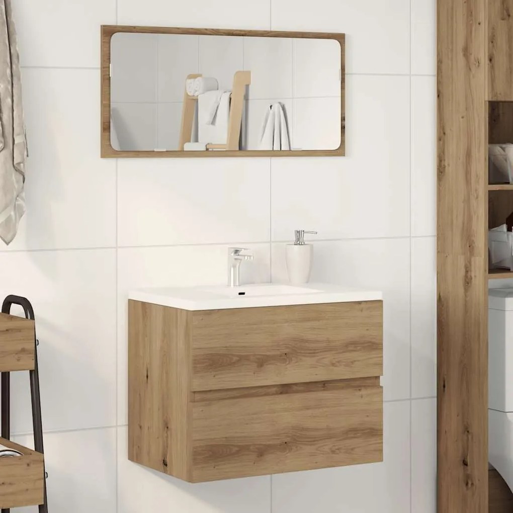 vidaXL Ντουλάπι Μπάνιου Αρτισιανή Δρυς 60x38,5x45 εκ. Επεξ. Ξύλο