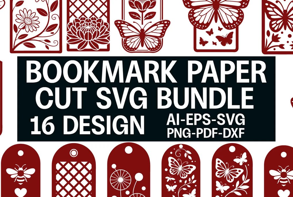 Σετ των 2 Intra απο ξύλο plywood 3mm-4mm πάχος Σελιδοδείκτης Paper Cut Δίασταση 15x15 cm INTRAFABR-120696771