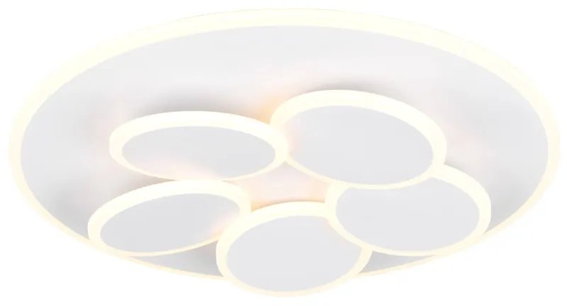 Φωτιστικό Οροφής Trio Lighting MANDALA 653210631 Λευκό Ματ (White Mat) 2700 - 6500K