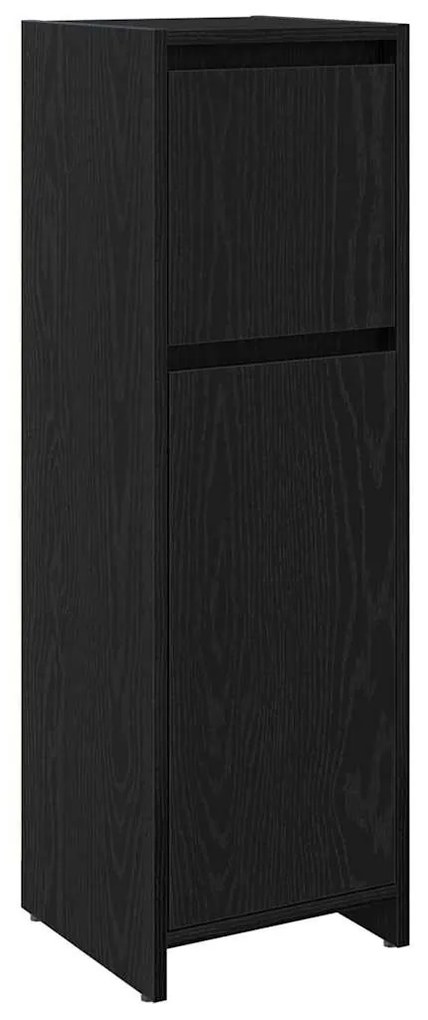 vidaXL Ντουλάπι Μπάνιου Μαύρη Οξυά 30 x 30 x 95 cm Επεξεργασμένο ξύλο