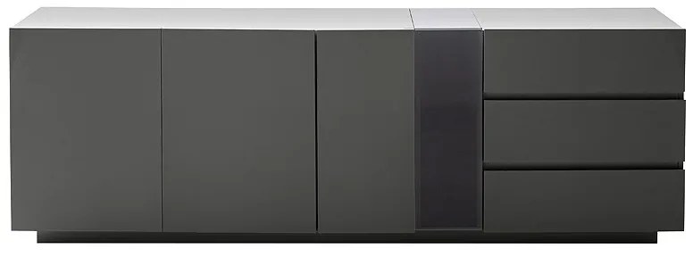 Χαμηλός Μπουφές Σκούρο Γκρι 200x42x67 cm