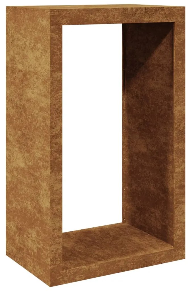 Ράφι για καυσόξυλα 60x40x100 cm Ατσάλι σκληρυθέν στον αέρα - Καφέ