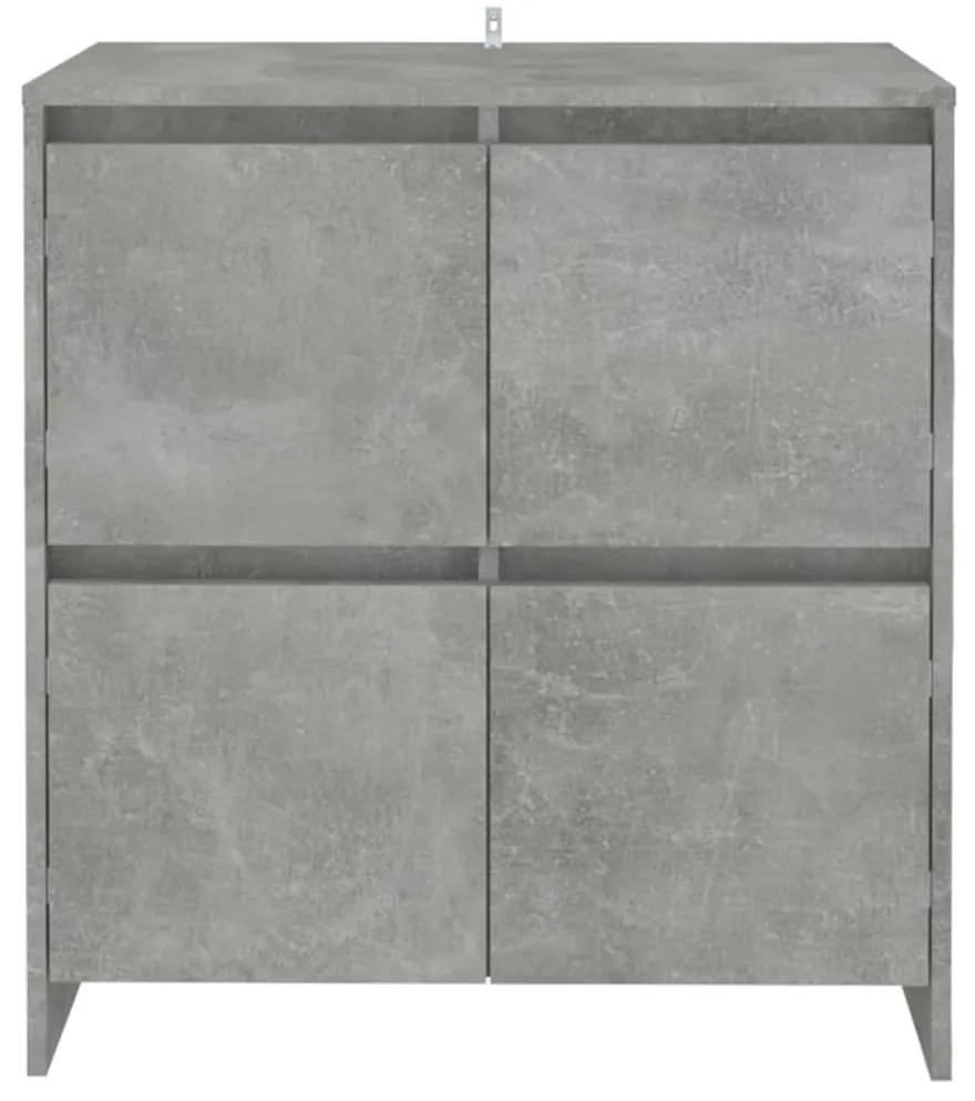 vidaXL Ντουλάπια 2 τεμ. Γκρι Σκυροδέματος 70 x 41 x 75 εκ. Μοριοσανίδα