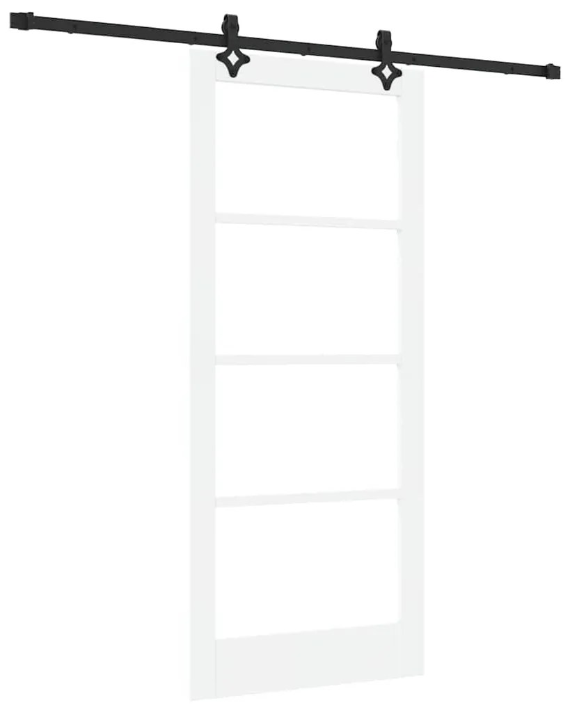 vidaXL Συρόμενη Πόρτα ORKDAL Λευκό 86 x 198.5 cm Ξύλο και μέταλλο