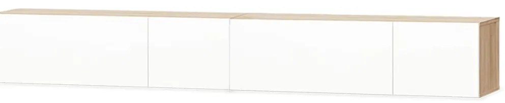 vidaXL Έπιπλα Τηλεόρασης 2 τεμ. Λευκό/Δρυς 120x40x34 εκ. Επεξ. Ξύλο
