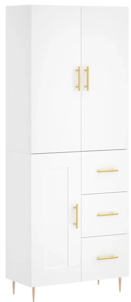 vidaXL Ντουλάπι Λευκό 69,5x34x180 εκ. από Επεξεργασμένο Ξύλο