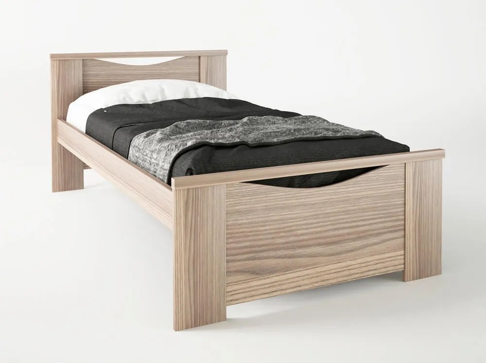 Intrahome Κρεβάτι "ΧΑΜΟΓΕΛΟ" μονό σε χρώμα σταχτί 90x190 Intrahomesa-00652287