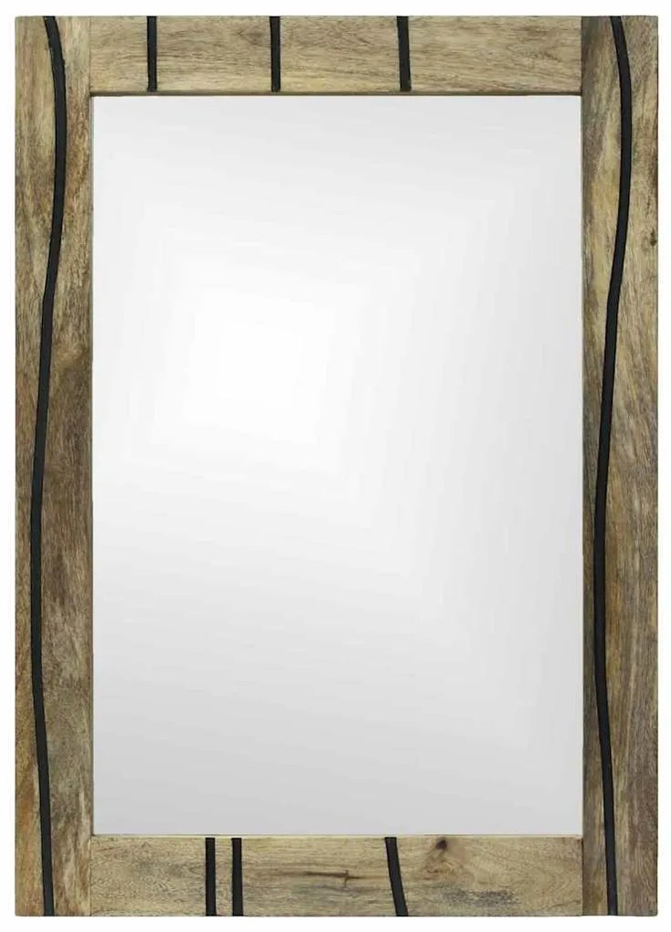 vidaXL Καθρέφτης Μπάνιου με καθρέφτη Καφέ 70 x 50 x 2,5 εκ.