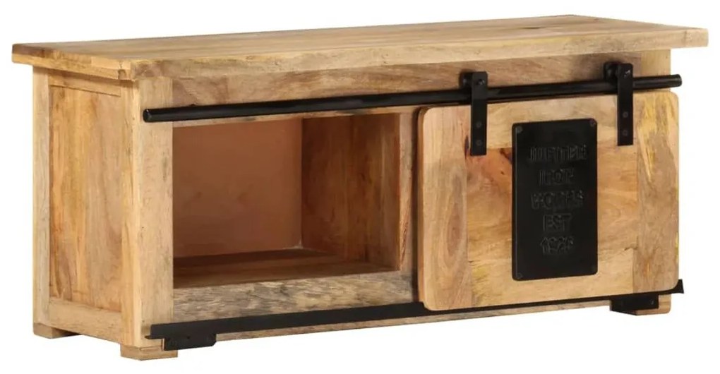 Έπιπλο Τηλεόρασης 90 x 35 x 40 εκ. από Μασίφ Ξύλο Μάνγκο - Καφέ