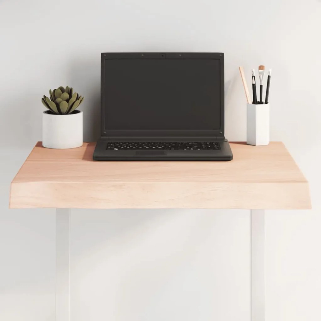 vidaXL Επιφάνεια Τραπεζιού 60x60x(2-6)εκ Ακατέργαστο Μασίφ Ξύλο Δρυός