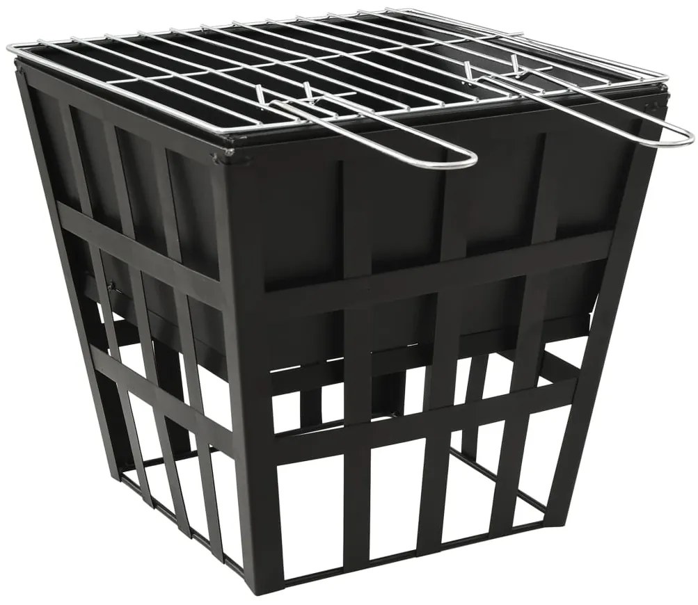 vidaXL Τζάκι Εξωτερικού Χώρου / Ψησταριά 34 x 34 x 48 εκ. από Ατσάλι