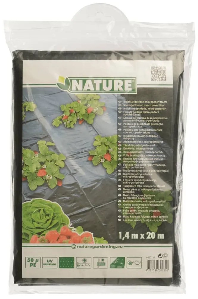 Nature Φύλλο Εδαφοκάλυψης για Φραουλιές 1,4 x 20 μ. 6030231 - Μαύρο
